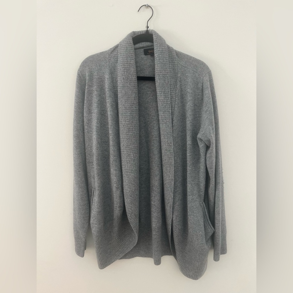 Quince Heather Gray Cardigan Sweater
